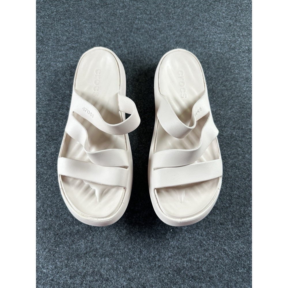 Crocs Womens Getaway Casual Strappy Sandals Light Pink Beach Resort Cruise Sz 11